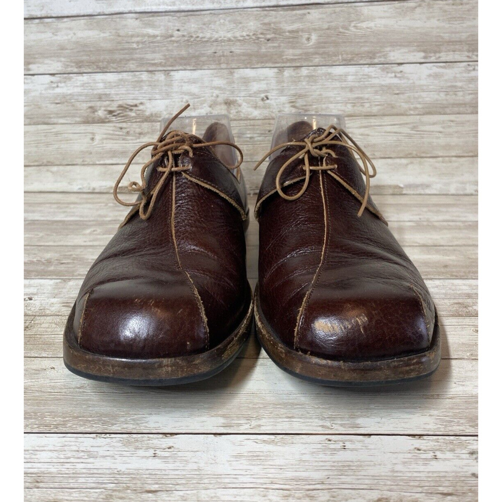 Cydwoq Shoes Womens 40EU / 10US Brown Leather Handmade USA Architectural Vintage - Picture 2 of 16
